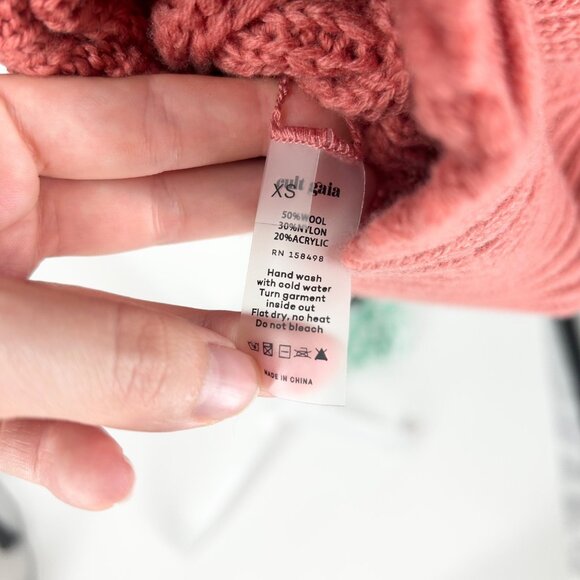 NWT Cult Gaia Kitty Knit Wool Blend One Shoulder Sweater Dress in Jaipur - Picture 7 of 8